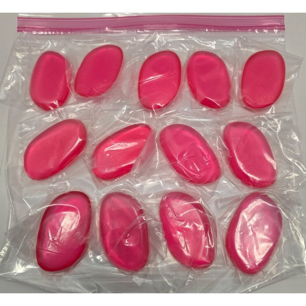 13 PINK Silicone Makeup Sponge Cosmetics Beauty Applicator BB Cream Foundation